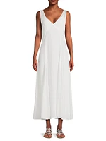 Lisa Chiffon V-Neck Maxi Dress