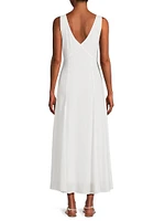 Lisa Chiffon V-Neck Maxi Dress