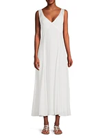 Lisa Chiffon V-Neck Maxi Dress