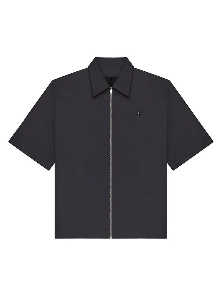 Zipped Shirt with 4G Detail