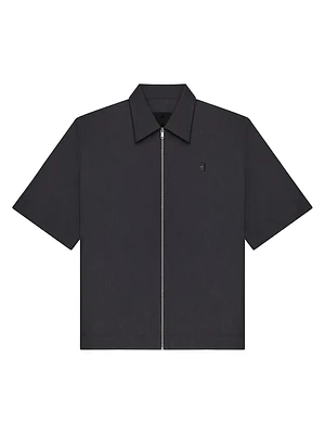 Zipped Shirt with 4G Detail