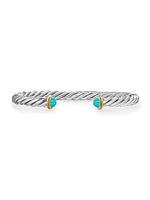 Cable Cuff Bracelet Sterling Silver