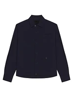 Overshirt Wool Poplin with 4G Detail