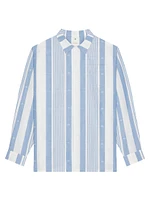 Plage Shirt Linen with 4G Stripes