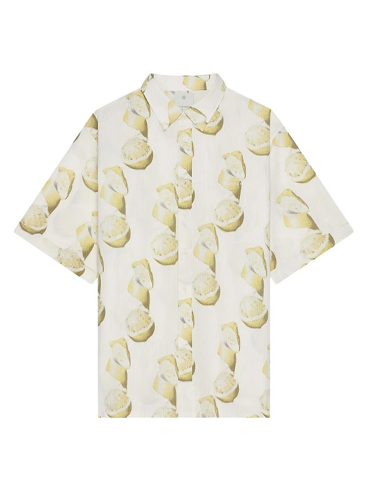 Plage Printed Shirt Cotton Seersucker