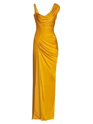 Draped Liquid Jersey Gown
