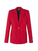 Stretch Wool Grain De Poudre Jacket