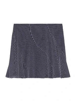 Polka Dots Skirt Silk