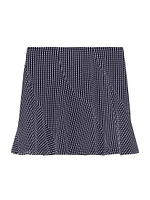 Polka Dots Skirt Silk