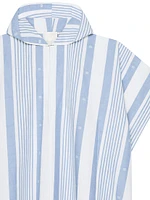 Plage Kaftan in Cotton and Linen with 4G Stripes