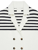 4G Striped Cardigan