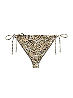 Plage Printed Bikini Bottom with 4G Detail