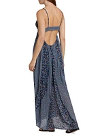 Forever Time Paneled Floral Maxi Dress