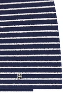 Plage Striped Wrap Skirt with 4G Detail