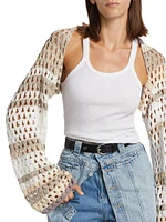 Gia Crocheted Cotton-Blend Shrug