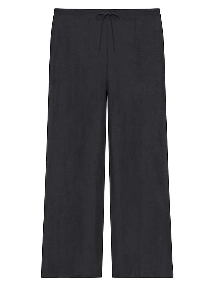 Plage Pants in Silk and Linen