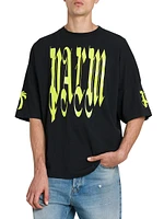 Gothic Logo Cotton T-Shirt