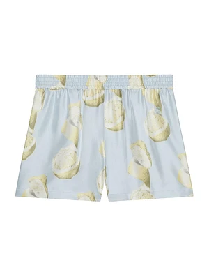 Plage Printed Shorts Silk