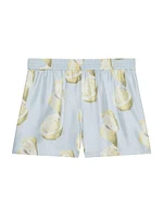 Plage Printed Shorts Silk