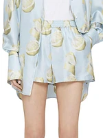 Plage Printed Shorts Silk