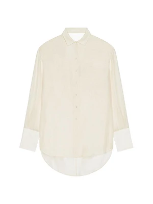 Plage Oversized Shirt Silk and Linen