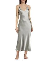 Key Essentials Silk Slip Midi-Dress