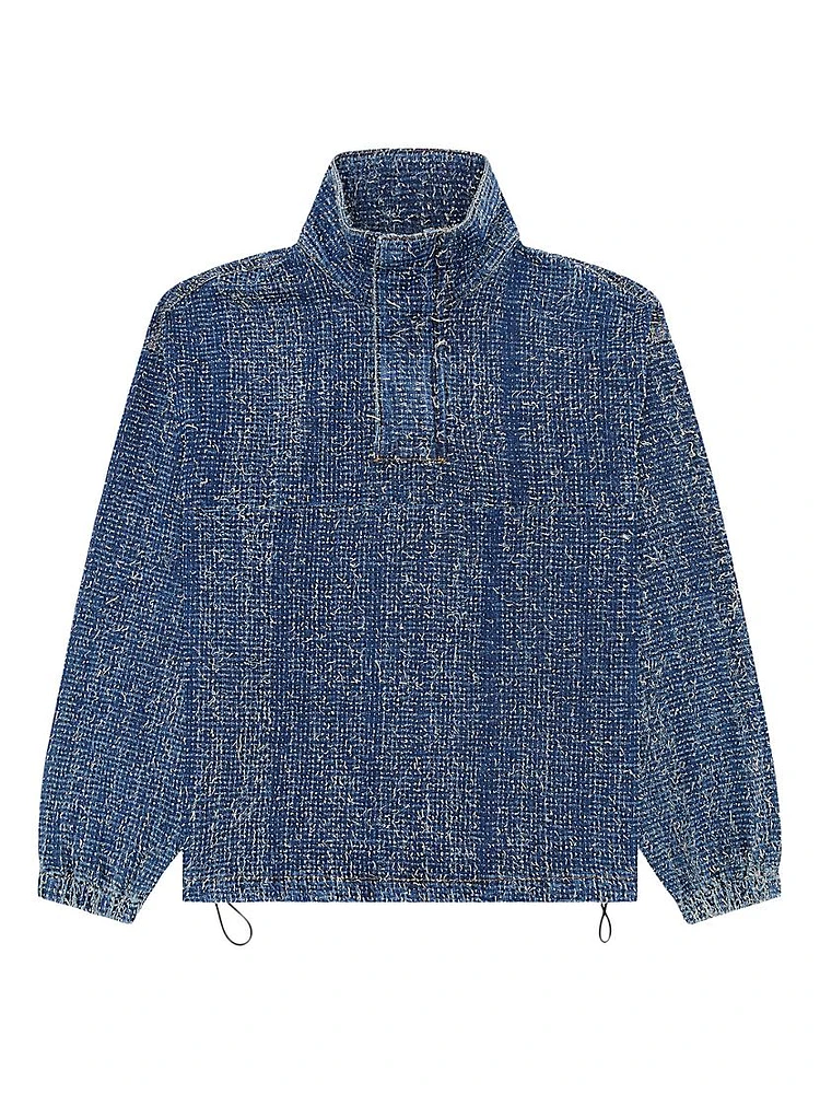 Bouclé Denim Jacket