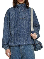 Bouclé Denim Jacket