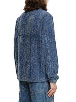 Bouclé Denim Jacket