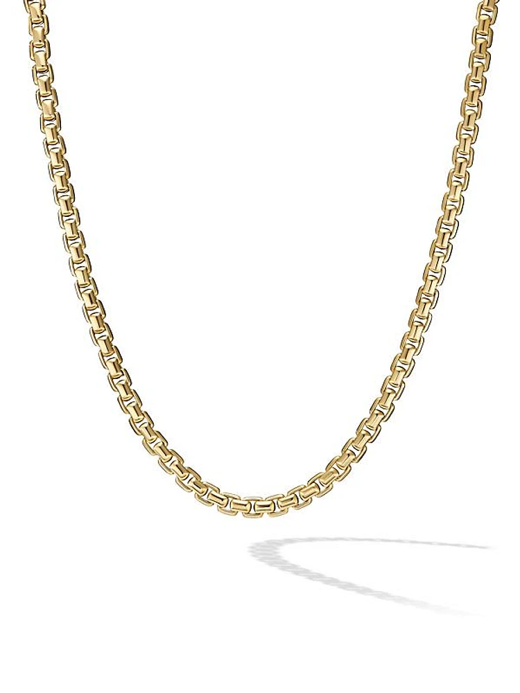 Box Chain Necklace in 18k Yellow Gold