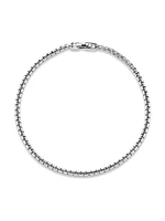 Box Chain Bracelet Sterling Silver