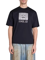 Exford Smiling Face Cotton T-Shirt