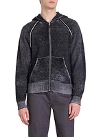 Kupiter Vintage Wool-Cashmere Full-Zip Hoodie