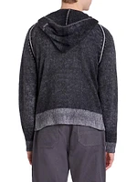 Kupiter Vintage Wool-Cashmere Full-Zip Hoodie