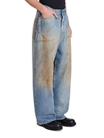 Penicillin Distressed Relaxed-Fit Jeans