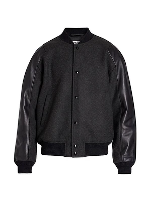 Orsity Melange Wool Varsity Jacket