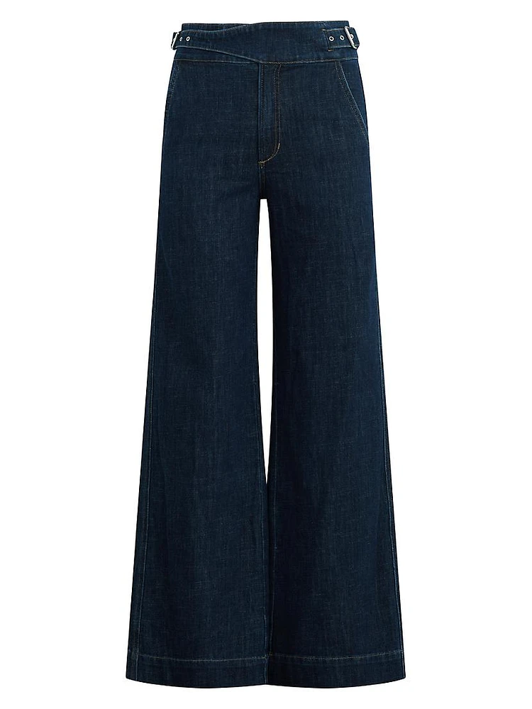 The Double-Buckle Wide-Leg Sailor Pants