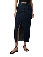 The Eva Denim Maxi Skirt