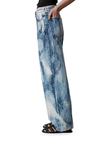 Logan Tie-Dye Wide-Leg Jeans