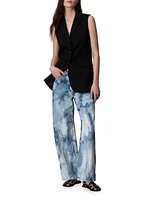 Logan Tie-Dye Wide-Leg Jeans