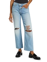 The Rambler Flood Mid-Rise Distressed Jeans