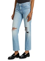 The Rambler Flood Mid-Rise Distressed Jeans