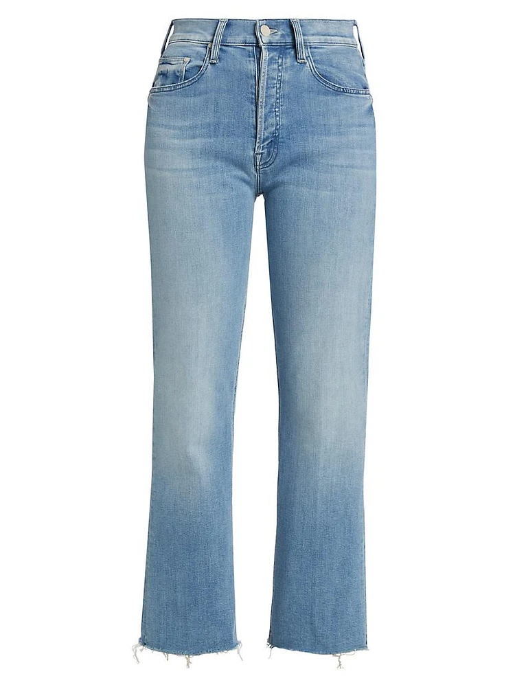 The Tripper High-Rise Frayed Ankle Jeans