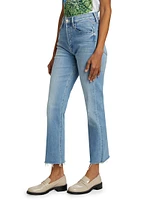 The Tripper High-Rise Frayed Ankle Jeans