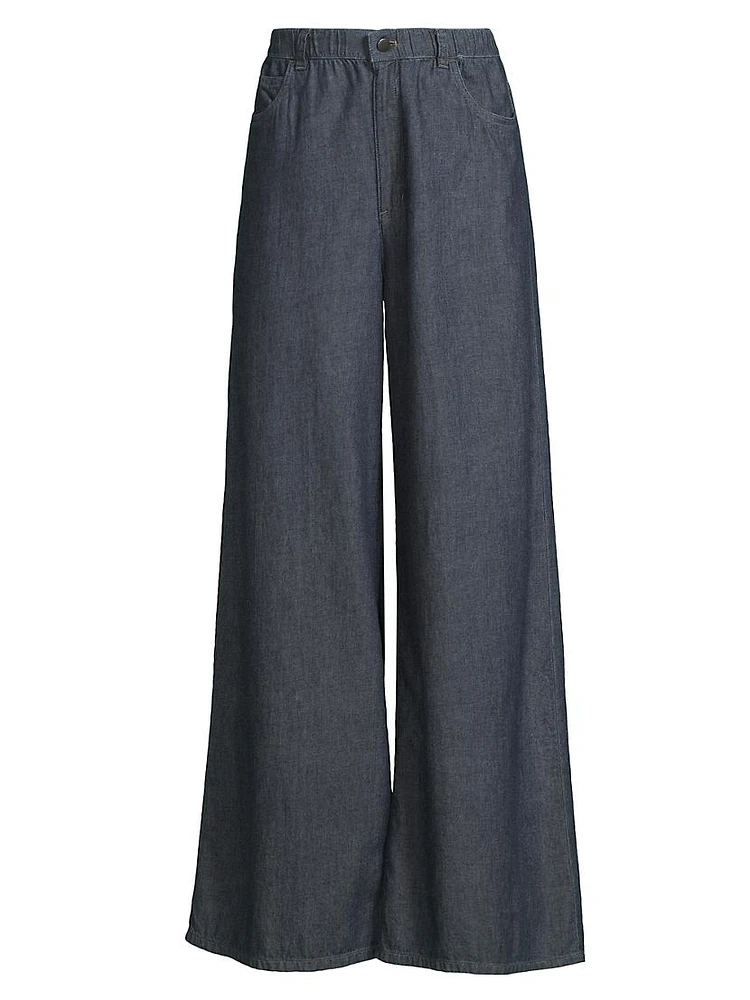 Full-Length Wide-Leg Jeans