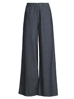 Full-Length Wide-Leg Jeans