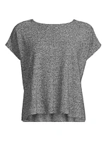 Linen & Cotton-Blend Crewneck Top