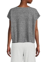 Linen & Cotton-Blend Crewneck Top