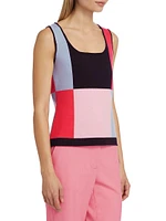 Aurelia Colorblock Sleeveless Knit Top