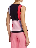 Aurelia Colorblock Sleeveless Knit Top